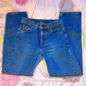 VNTG Levis 505 Year ‘91 High Waist Mom / boyfriend Jeans Stone Wash Size 29x30